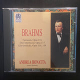 Andrea Bonatta (Brahms): Fantasien Op. 116 - Drei Intermezzi Op. 117 - Klavierstücke Op. 118 & 119 (CD)