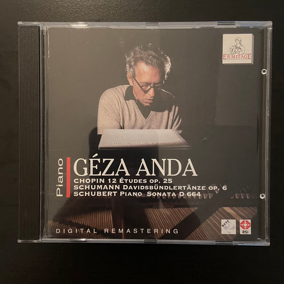 Géza Anda: Fryderyk Chopin, 12 Études Op. 25 / Robert Schumann, Davidsbündlertänze Op. 6 / Franz Schubert, Piano Sonata D 664, op.120 (CD)