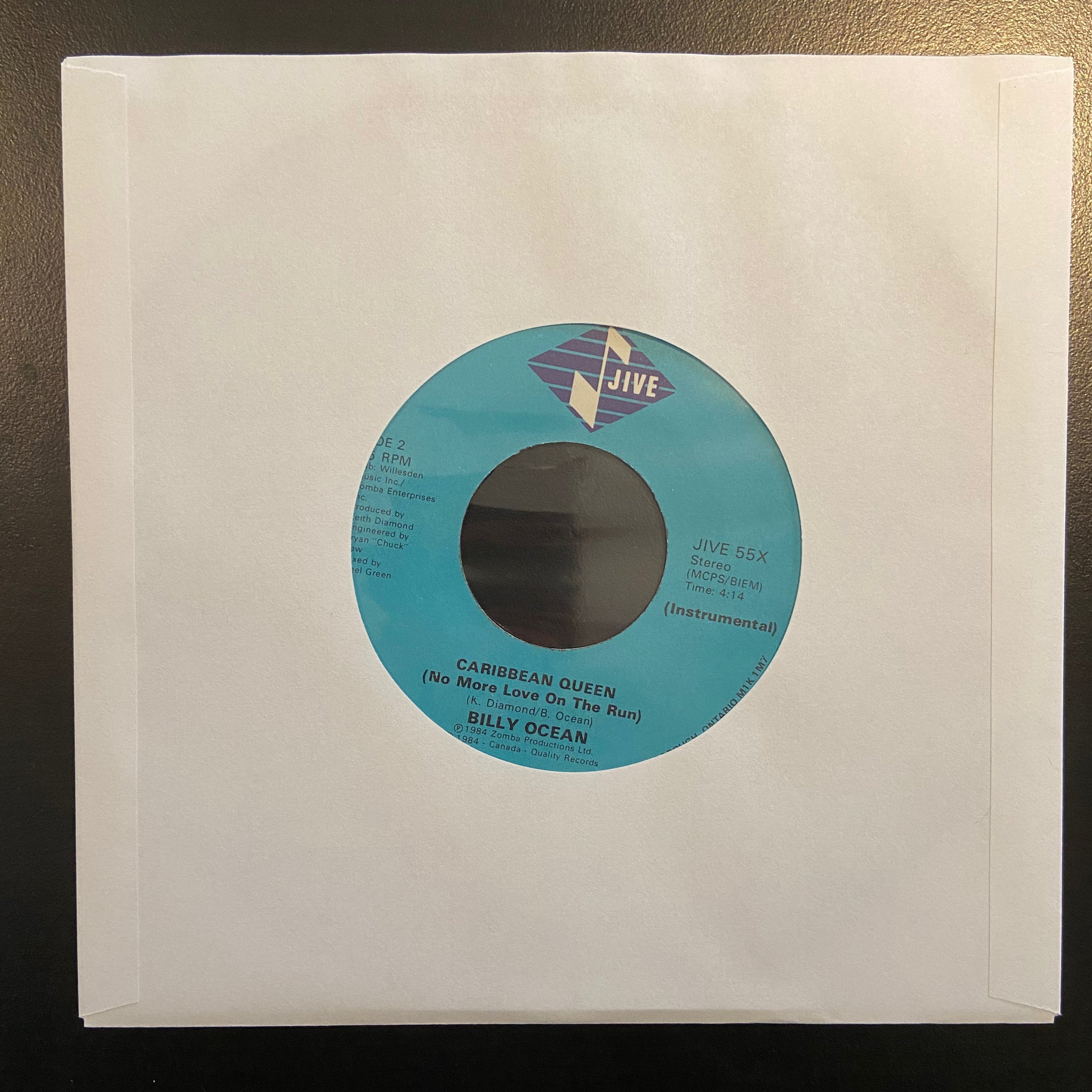 Billy Ocean: Caribbean Queen (No More Love On The Run) / Instrumental, image size:2048x2048