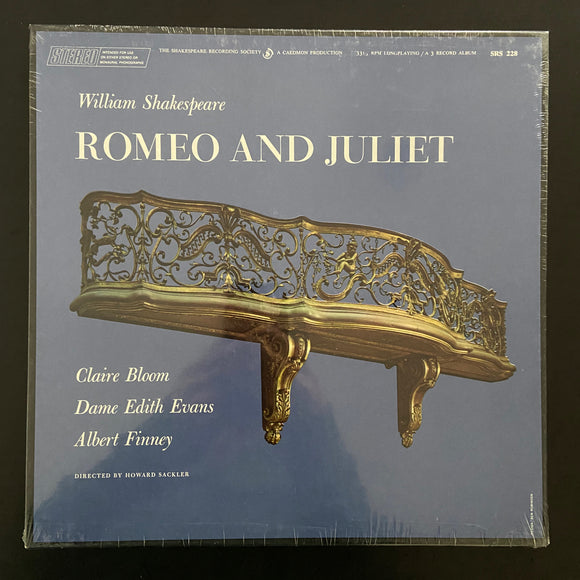 William Shakespeare, Claire Bloom, Dame Edith Evans and Albert Finney: Romeo and Juliet 3 x LP box-set. Still-sealed