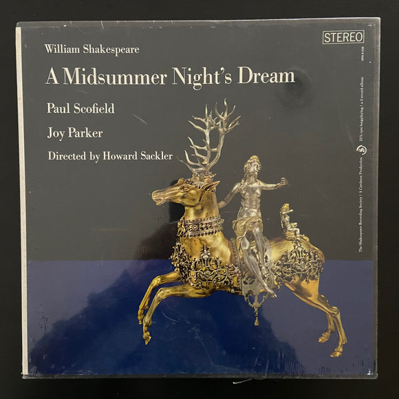 William Shakespeare, Paul Scofield and Joy Parker: A Midsummer Night's Dream 3 x LP box-set with 80-page text. Still-sealed