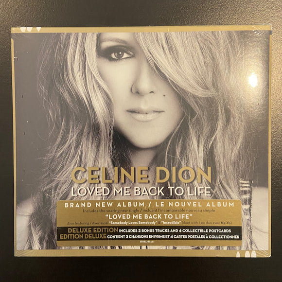 Celine Dion: Loved Me Back to Life (Deluxe Edition CD with 4 postcards, still-sealed)