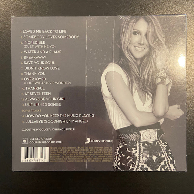Celine Dion: Loved Me Back to Life (Deluxe Edition CD with 4 postcards