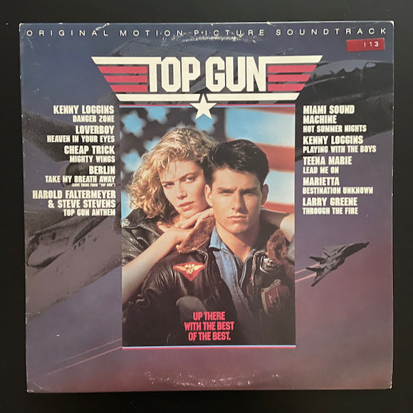 Various Artists: Top Gun Original Motion Picture Soundtrack (LP with original lyrics sheet insert)