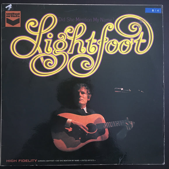 Gordon Lightfoot: Did She Mention My Name LP