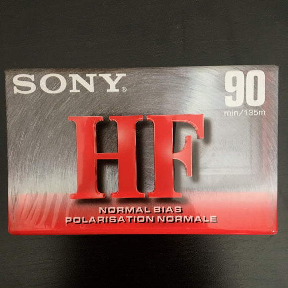 Sony 90 minute HF Type 1 Cassette Tape (new old stock)