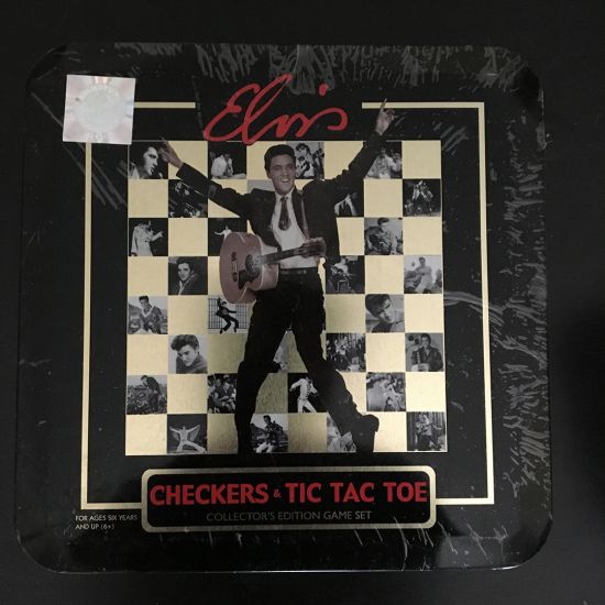 Elvis Checkers & Tic Tac Toe Collector's Edition Game Set