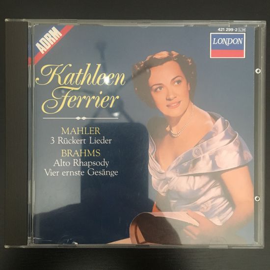Gustave Mahler and Johannes Brahms: 3 Rückert Lieder, Alto Rhapsody, Vier Ernste Gesänge CD