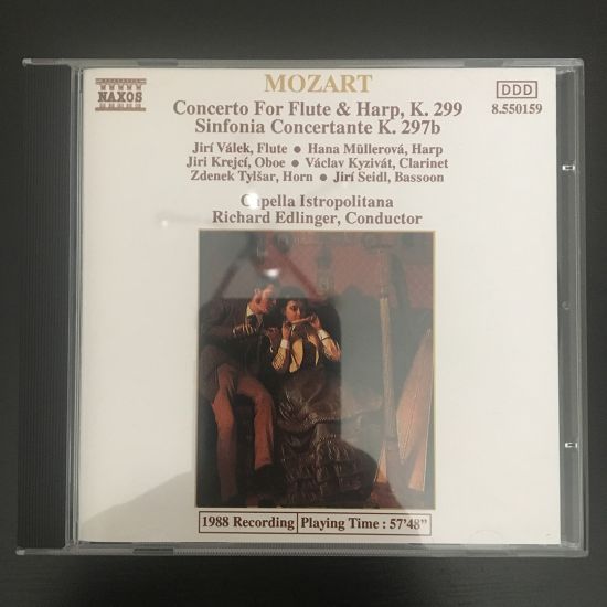 Wolfgang Amadeus Mozart: Concerto for Flute & Harp, K. 299. Sinfonia Concertante K. 297b CD
